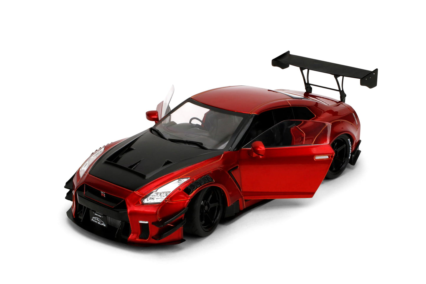 Jada Pink Slips Nissan GT-R R35-1:18 Scale Diecast Model with Opening Doors and Working Steering - for Collectors and Enthusiasts 14+