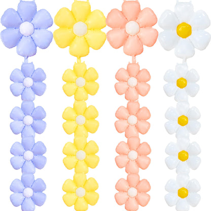 EUVBOKW 20 Pcs Daisy Balloons Flower Balloons Party Decorations
