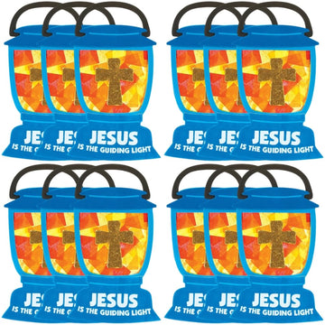 Fun Express 10" Jesus Lights the Way Tissue Paper Sign Craft Kit VBS 2026 - Makes 12