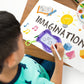 4E's Novelty Mini Magnetic Drawing Board for Kids - Pack of 12 - Backpack Keychain Clip Erasable Doodle Sketch Writing Pad, Birthday Party Favors
