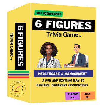 6 Figures Trivia Game - Healthcare & Management, A Trivia Game About Different Careers and Occupation, A Family and Friends Trivia Game, The Perfect