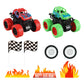 Truck Cake Toppers Truck Cake Decorations Flame Blaze Wheel Race Car Cake Toppers for Truck Themed Racing Car Decorations Supplies (Truck)