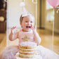 PATRDIO Candy Cane 1st Birthday Hat - Princess Sweet One Birthday Decorations,Sugar Sprinkle Party Photo Props,Candy Girls Smash Cake Hat,First