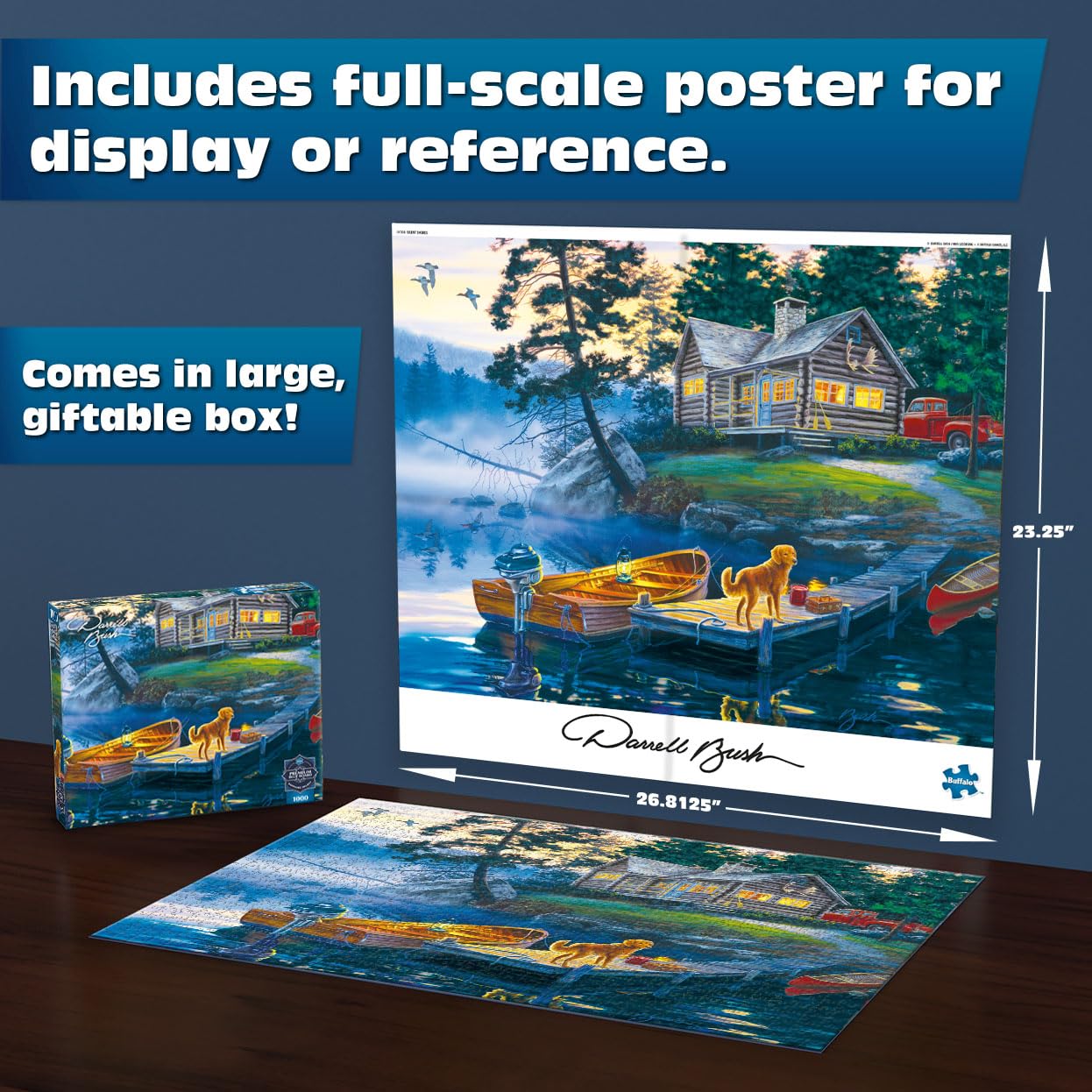 Buffalo Games - Silent Shores - 1000 Piece Jigsaw Puzzle for Adults