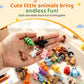 SJKHGU 50 Pcs Articulated 3D Printed Animals Bulk Set, Mini 3D Printed Animals, Pocket 3D Printed Toys, Desk Pets, Classroom Rewards, Party Favors