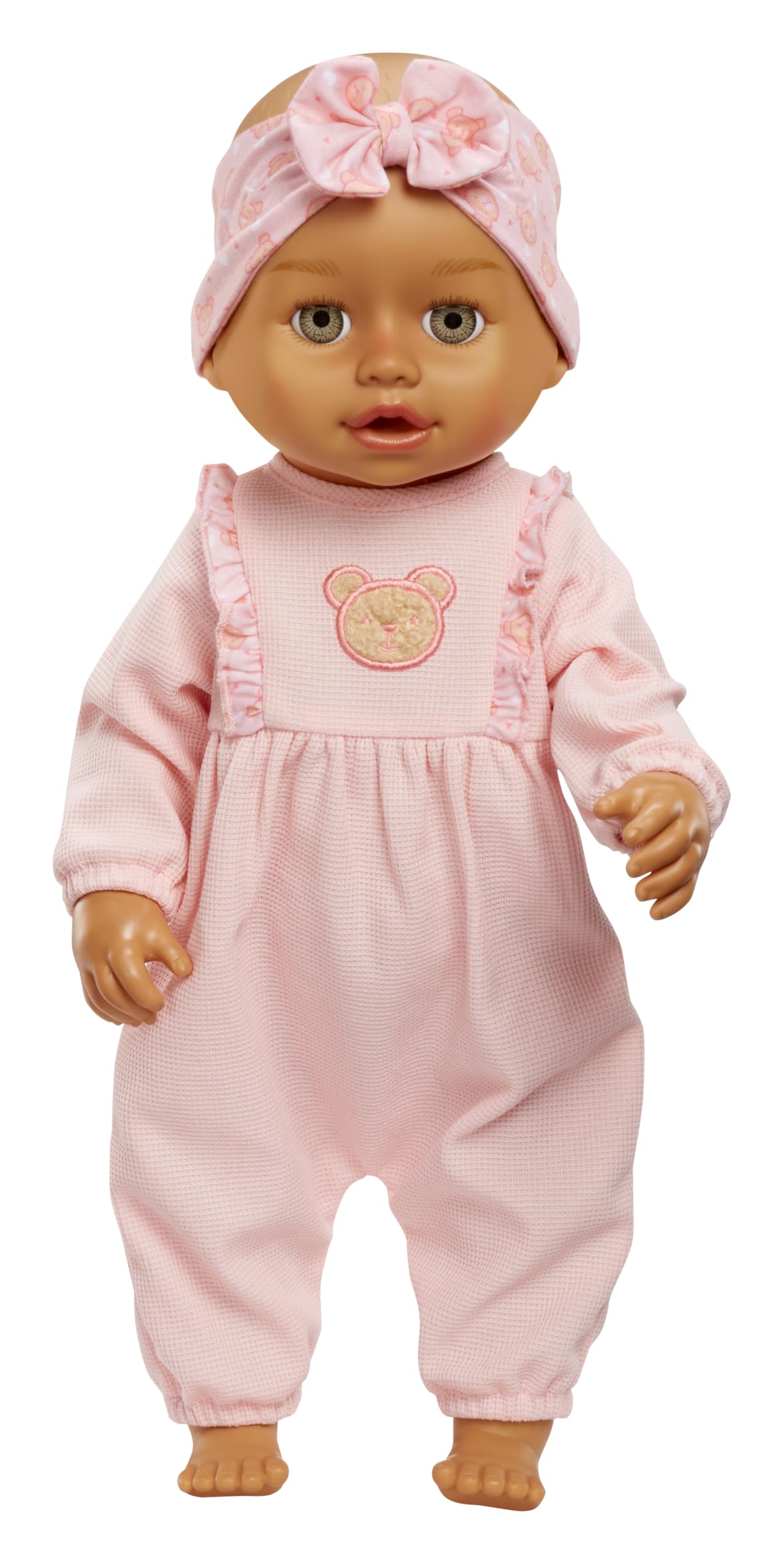 Baby born Learn to Walk Baby Doll Olivia - Gray-Green Eyes: Realistic Features for Kids Ages 3+, Walks, Crawls, Sits & Kicks, Eyes Open & Close