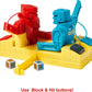 Mattel Games Rock 'Em Sock 'Em Robots Kids Game with Red Rocket & Blue Bomber Fighters