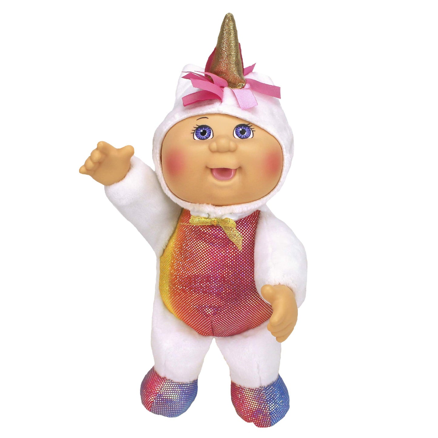 Cabbage Patch Kids CPK and Me 9" Sparkle Unicorn Cutie Doll and Matching Unicorn Headband Accessory