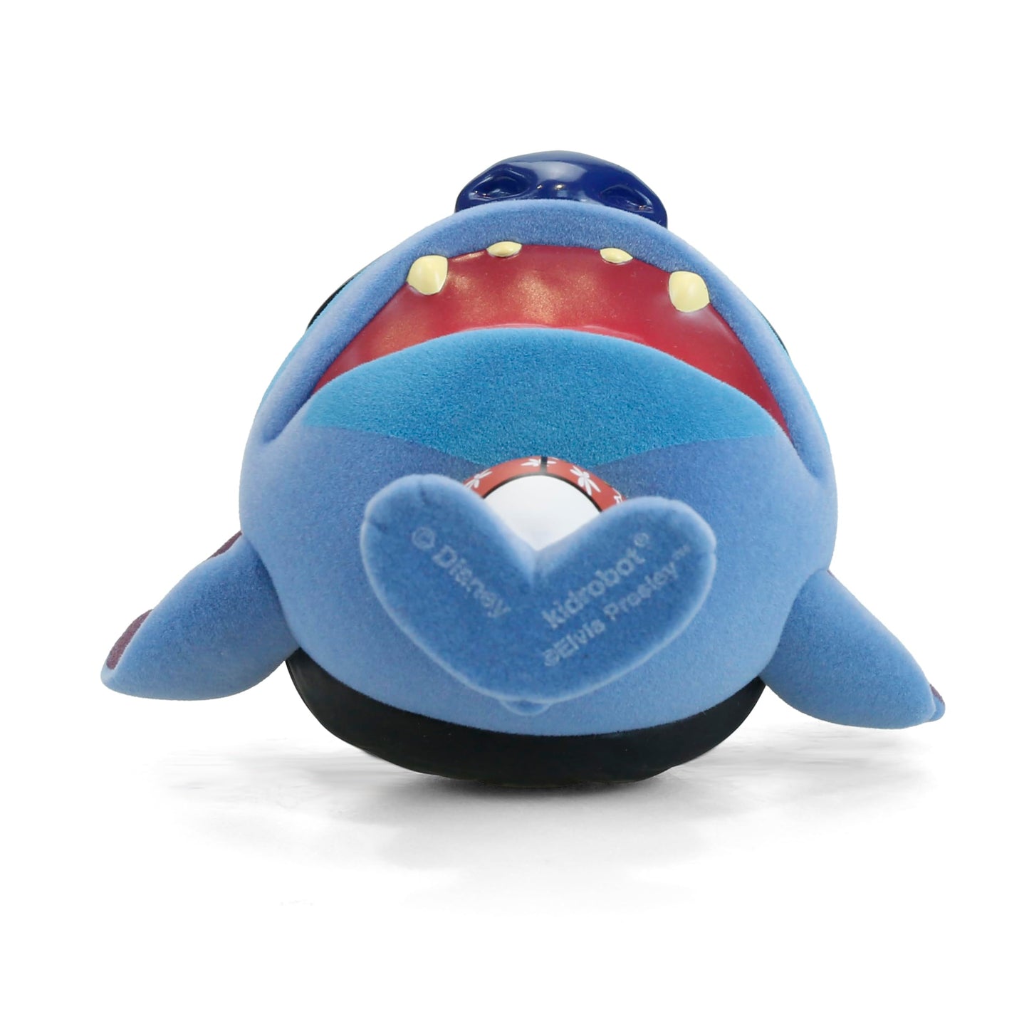 Collectible Disney: Lilo and Stitch Blue Hawaiian Elvis Stitch Flocked 4” Bhunny Stylized PVC Figure