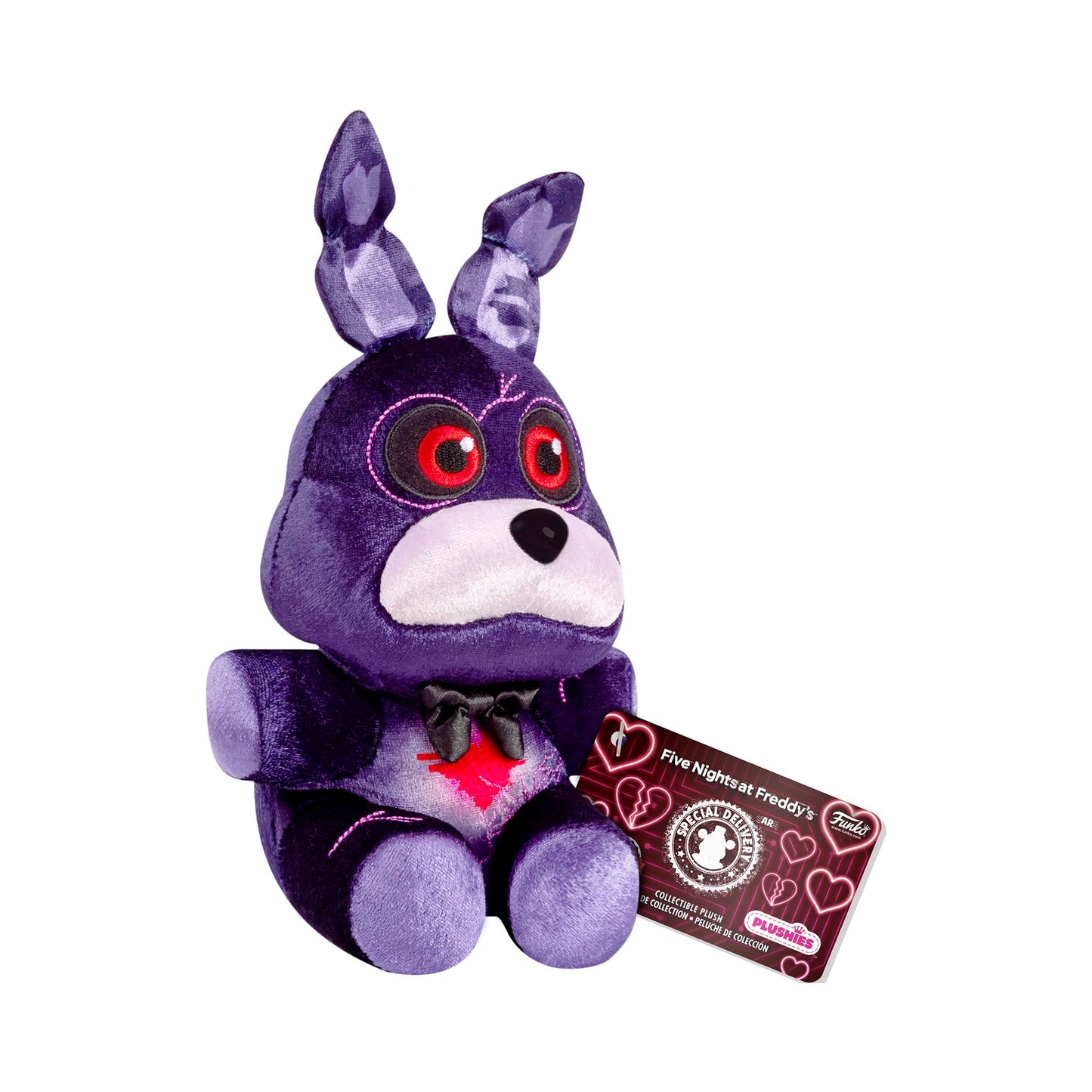 Funko Plush: Five Nights at Freddy's (FNAF) - Blkheart Bonnie The Rabbit - (CL 7") - Collectable Soft Toy - Birthday Gift Idea - Official Merchandise
