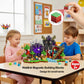 Wattlink Magnetic Building Blocks Set, 200 Pieces Pixel Style Construction Toys with Character Blocks, 0.8 Inch Cubes for Ages 3+, Non-Toxic