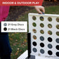 Play Platoon Wooden Giant 4 in a Row Game Outdoor - 4 in a Row Board Game Outdoor with Coins, Case and Rules