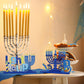 4 Pieces Hanukkah Party Decorations Wooden Chanukah Party Supplies Hanukkah Centerpieces Table Decorations for Home Holiday