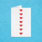 Hygloss Red Foil Heart Shape Stickers, 20 Sheets