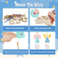 Fennoral 9 Pack Angel Wind Chime Kits for Kids Make You Own Angel Wind Chimes DIY Wooden Crafts to Paint for Art Activities Christmas Tree Hanging
