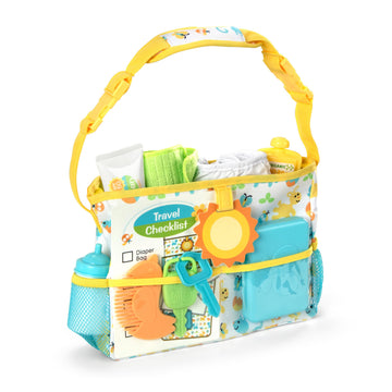 Melissa & Doug Mine to Love Travel Time Play Set for Dolls with Diaper Bag, Bottle, Sunscreen, More (17 pcs) - Baby Doll Accessories, Baby Doll Sets