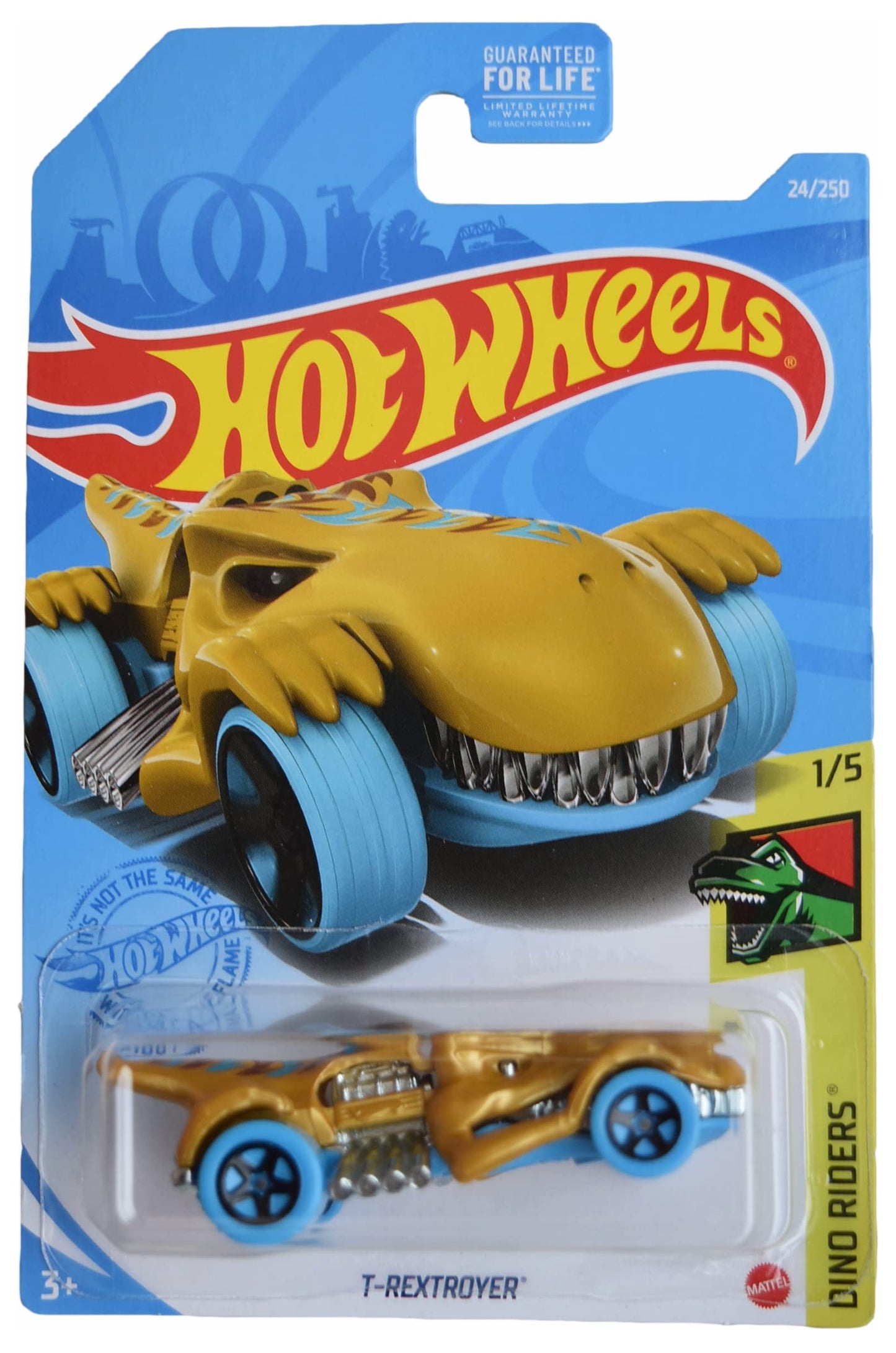 Hot Wheels T-Rextroyer, [Gold] 24/250 Dino Riders 1/5