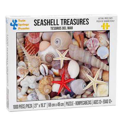 Twin Spring Goods 1000 Piece Jigsaw Puzzle, Seashell Treasures, 1,000 pcs