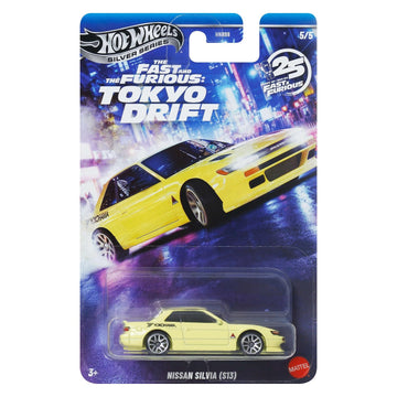 Hot Wheels Fast and Furious Tokyo Drift Car Nissan Silvia S13 Model Die Cast Scale 1:64 Length 7 cm JKX09