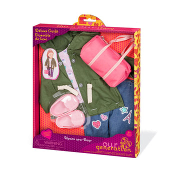 Our Generation 70.30419Z Alpaca Your Bags Toy Accessories Outfit, Blue, for A 18 inch / 46 cm Doll