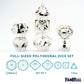 FanRoll 16mm Resin Poly DND Dice Set: Penguin Dice, Role Playing Game Dice for Dungeons and Dragons