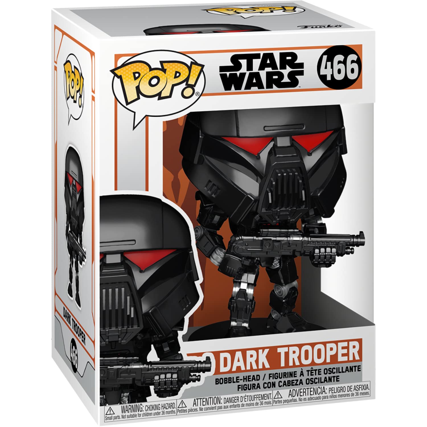 Dark Trooper: Fun ko P o p ! Vinyl Figurine Bundle with 1 Compatible 'ToysDiva' Graphic Protector (466-58289 - B)
