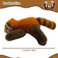 Roqei Red Panda Weighted Plush Toy 11.8 Inch, Cute Soft Stuffed Animal Plush Pillow, Adorable Red Panda Plushie Gift for Kids Girls Boys Birthday