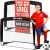 Soccer Goals Soccer Net, Pop-up Football Goals, Portable 4'x3'ft, Kids Youth & Teens Backyard Games, Practice & Training