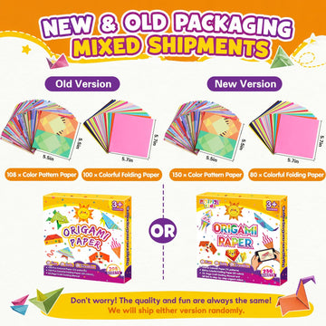 Pigipigi Kids Craft Origami Paper Kit for Kids Ages 5-8 8-12, with Guiding Book, 230 Sheets DIY Art and Crafts Supplies, Colorful Folding Papers Set