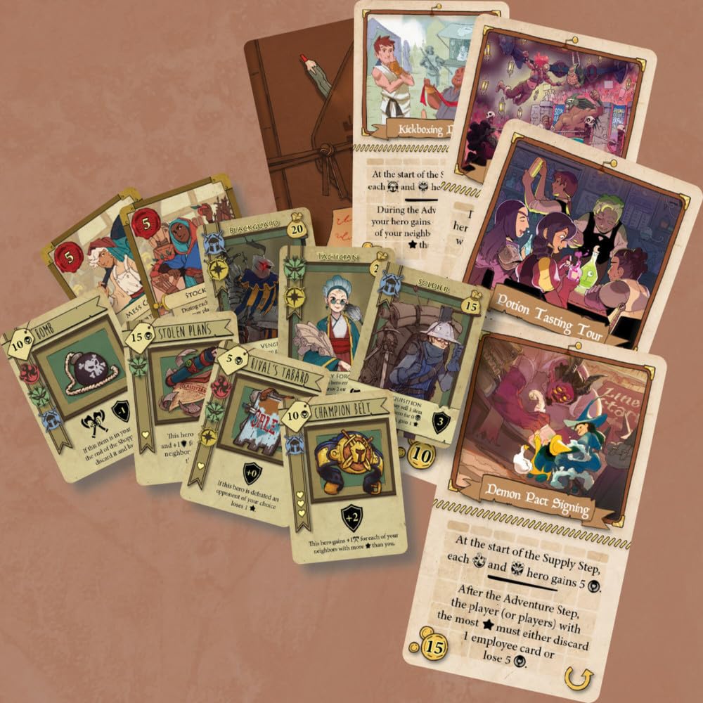 Renegade Game Studios Bargain Quest Brick & Mortar Expansion Board Game for Family Game Night 2-6 Players