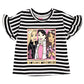 Barbie Big Girls T-Shirt and Mesh Tutu Black/Pink 14-16