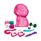 The Orb Factory PlushCraft Kitty 3D Kit, Pink/White/Blue, 5" x 4" x 10" (72889)