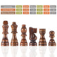 AMEROUS Wooden Chess Pieces Only, 32 Pieses / 3.05" King/Storage Bag/Gift Package, Standard Tournamen Staunton Wood Chessmen for Chessboard