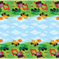 Oojami Construction Birthday Party Supplies - 4 Pack Plastic Tablecovers 54"x108" with 8 Traffic Sign Cutouts - Dump Truck Theme Decorations for Kids