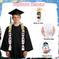 Silkovahamd Kindergarten Graduation Leis 2026 - Candy Lei Making Kit, 12 Candy Poly Tubing Clear 60 Paper Cards 3 Ribbon Rolls, Class of 2026