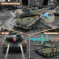 Fistone 1/24 RC Battle Tank Set - Remote Control T90 & Leopard Tanks with Realistic Sounds, Lights, Life Indicators, and Spray Effects - Military Toy