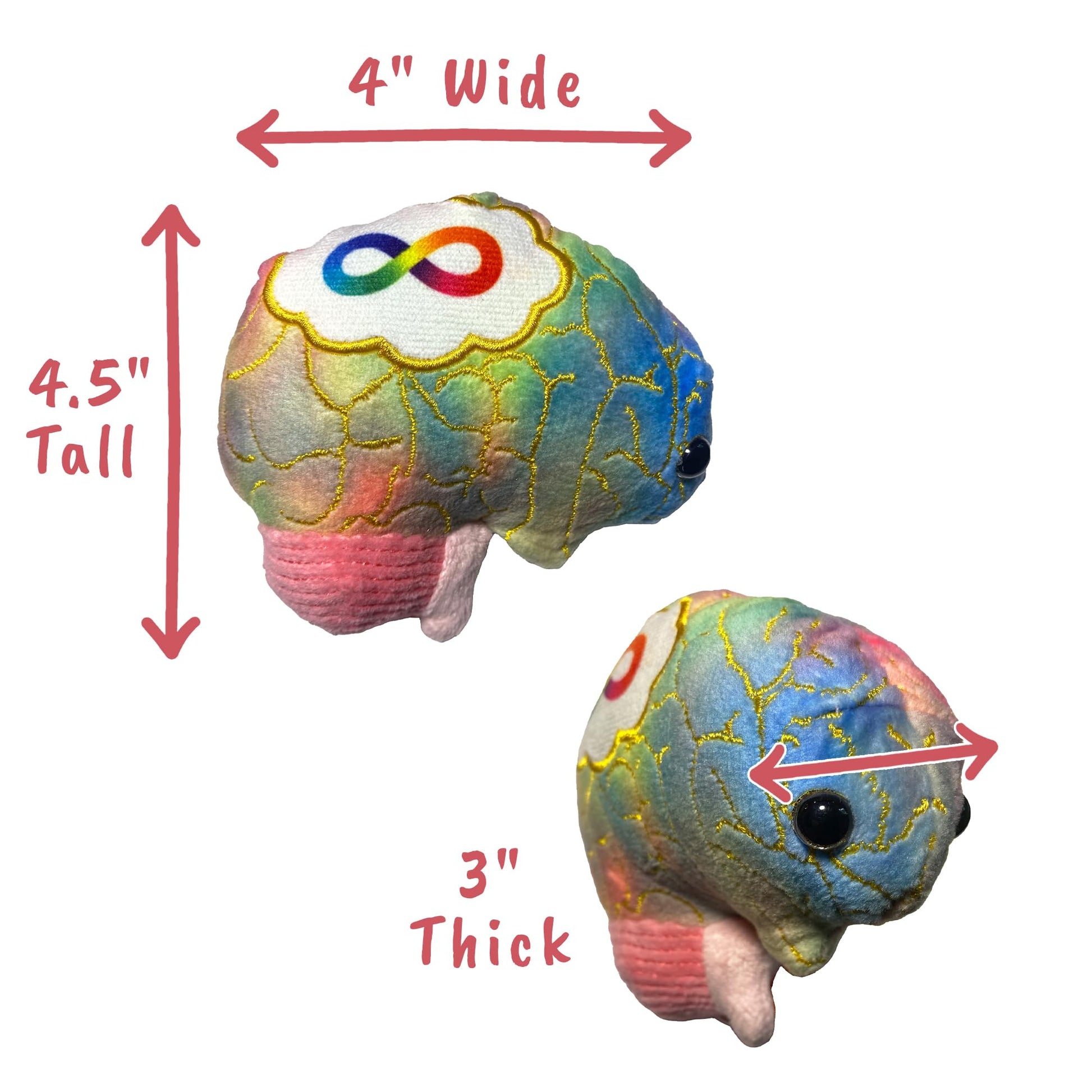 GIANT MICROBES Autism Plush - Spread Awareness About Neurodiversity and Health with Memorable Brain Plush, Educational Gift for Friends, Doctors
