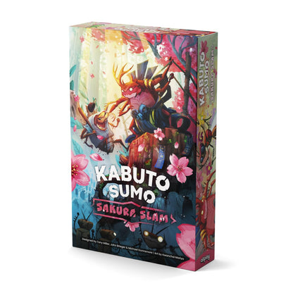 ALLPLAY Kabuto Sumo: Sakura Slam Board Game for Adults- The Return of The Coin Pushing Beetle Brawl - Standalone Sequel - Strategy Dexterity Game