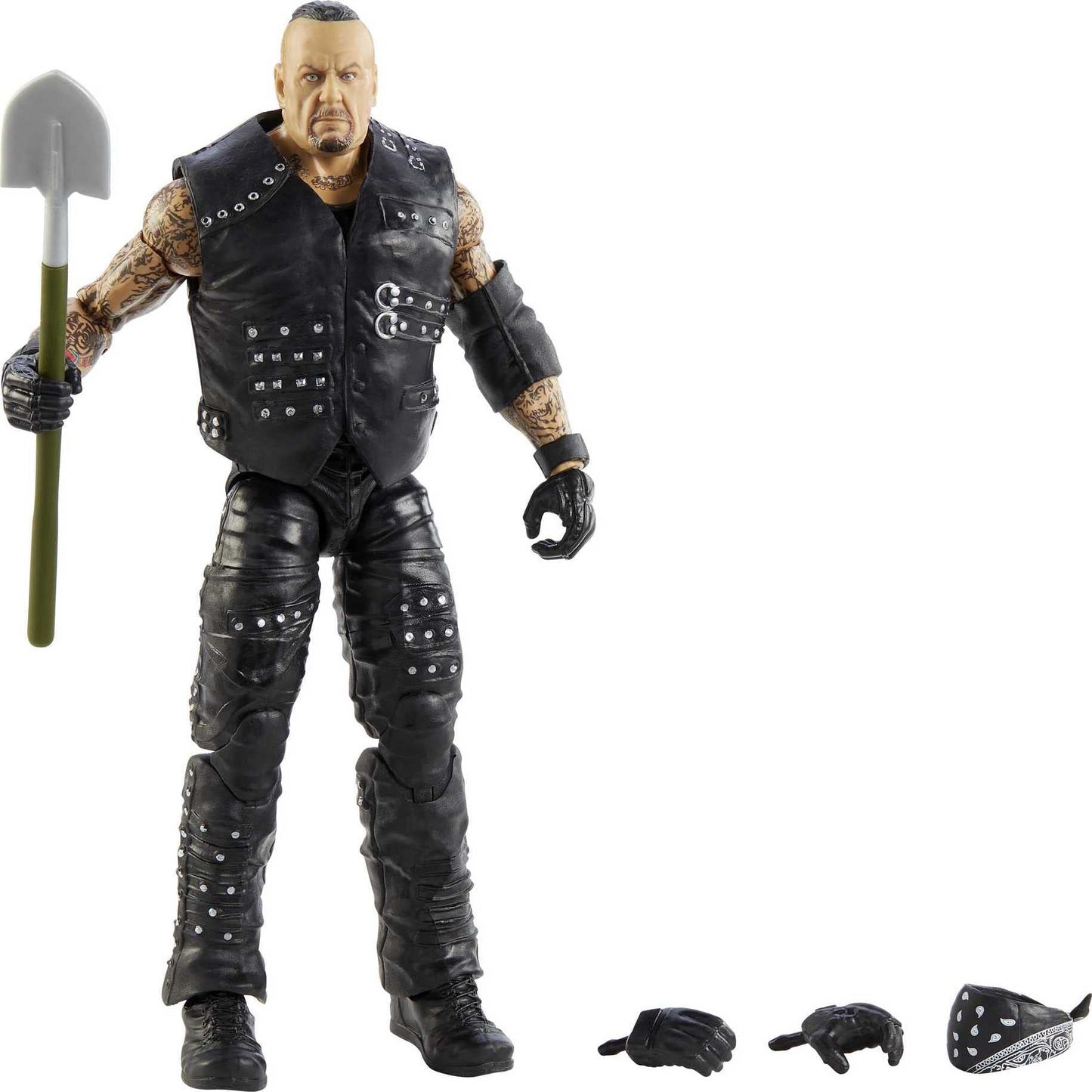 WWE Undertaker Top Picks Elite Collection Action Figure with Boneyard Match Accessories, 6-inch Posable Collectible Gift for WWE Fans Ages 8 Years Old