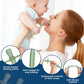 WALULAN Teething Toys for Babies 36+ Months, 5 Pack Silicone Teething Straws,Soft Chewable Sensory Aid for Molar Discomfort, Infant Oral Development