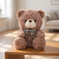 YUKOUQIAN Bear Stuffed Animal Cute Plush Doll Toy 8 inch for Girls Boys Christmas (tie Bear)