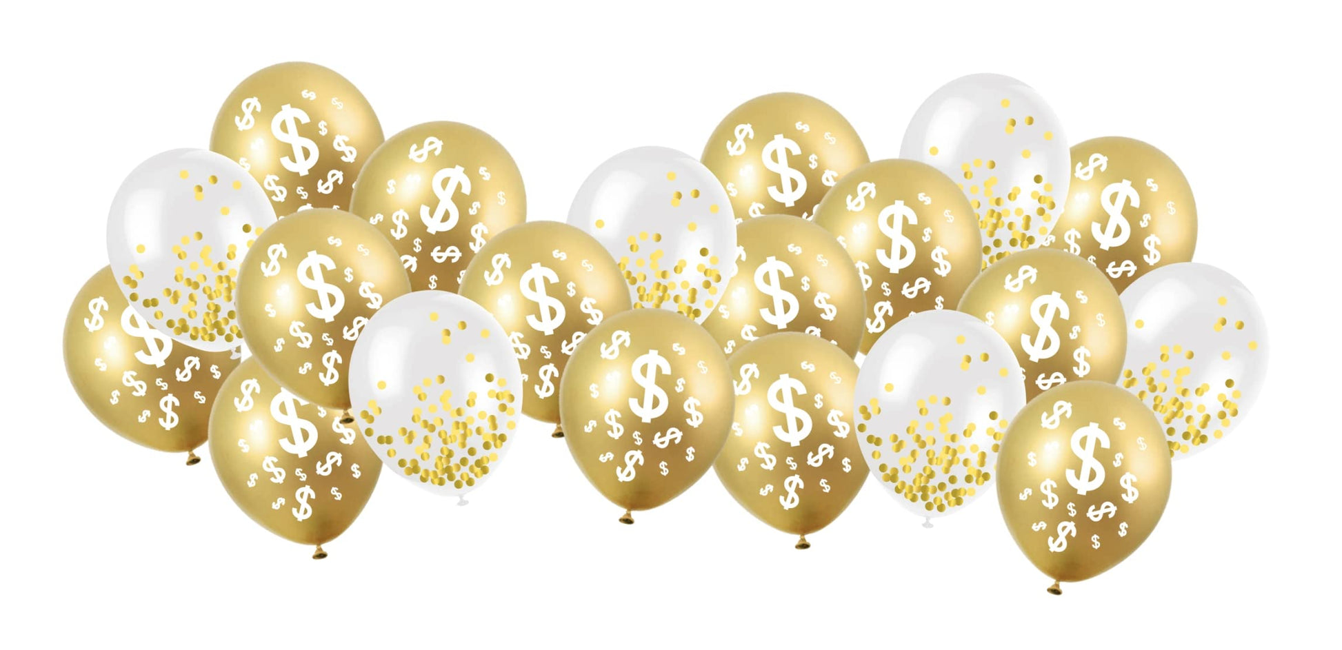 Oojami 4 Pack Dollar Bills Bling Bling Big Bucks Money Theme Table Cover Tablecloth Includes 20 Balloons Ideal for Birthday Decorations Party Supplies