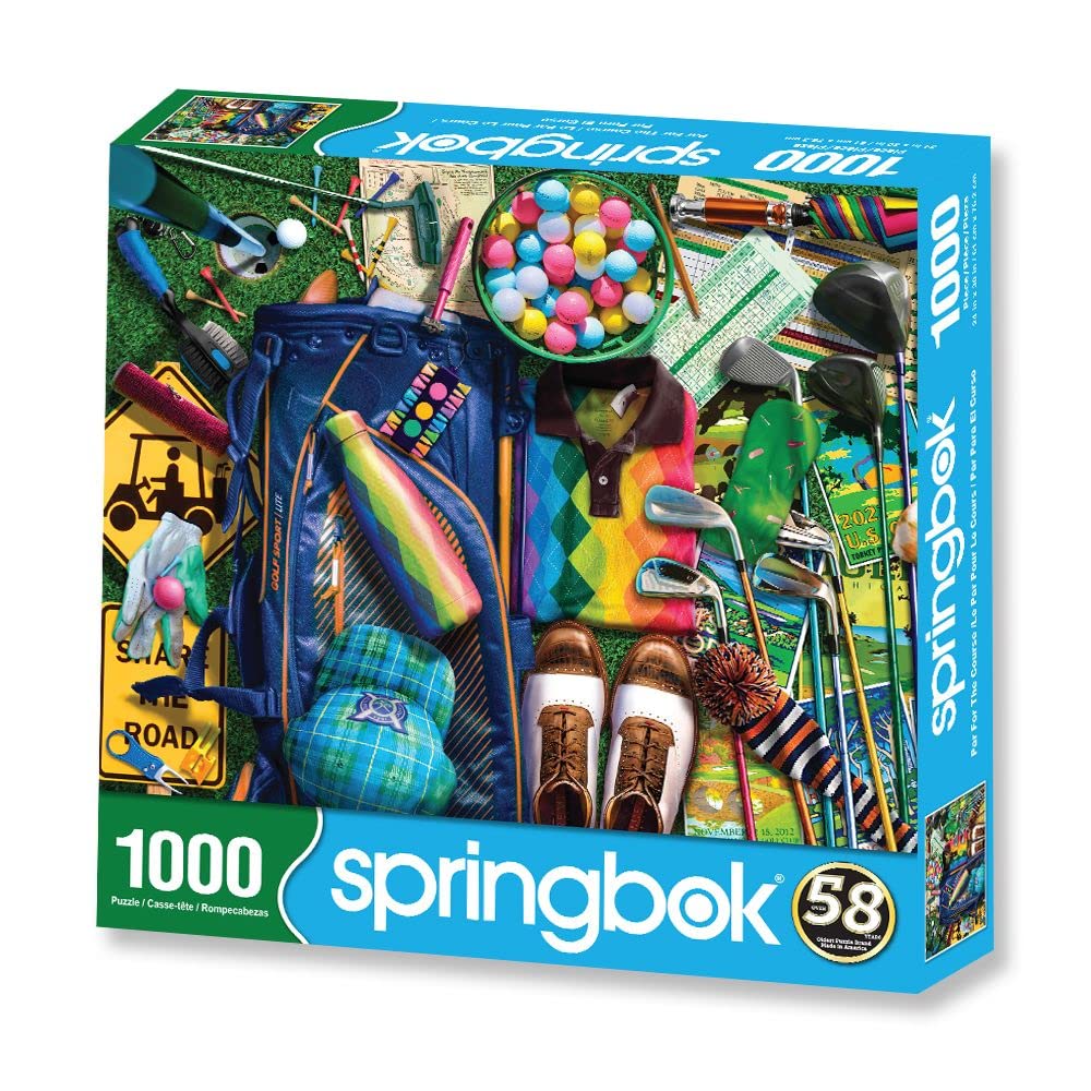 Springbok Par for the Course 1000 Piece Golf Jigsaw Puzzle for Adults