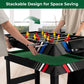 Goplus 4-in-1 Combination Game Table, 49'' Multi Game with Soccer, Air Hockey, Billiards, Pingpong Tabletop, Foosball, Pool Table for Home, Family