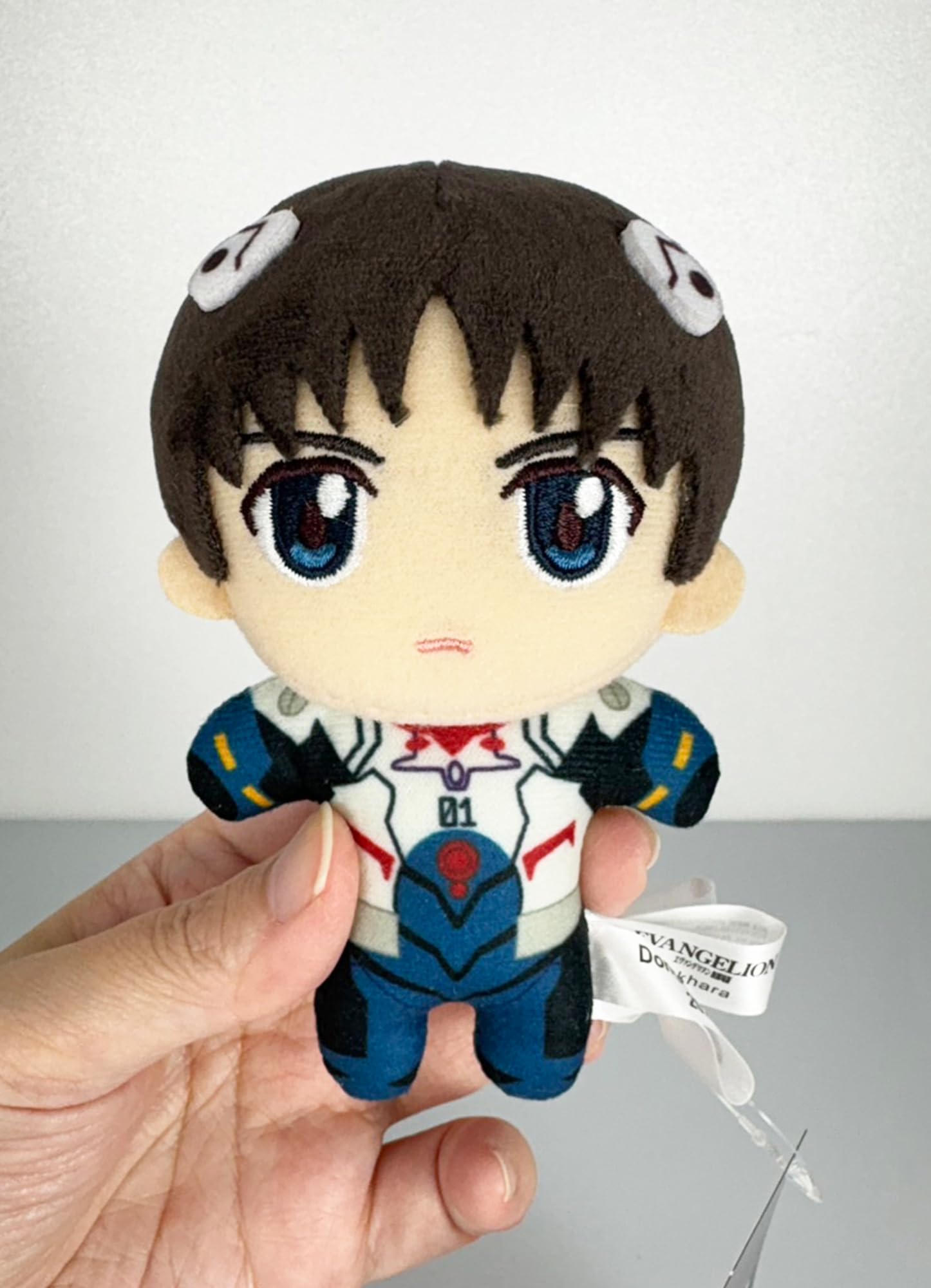 Great Eastern Entertainment Evangelion New Movie - Shinji Ikari (Plug Suit) Mini Plush Plush w/Hook Clip 4.5"