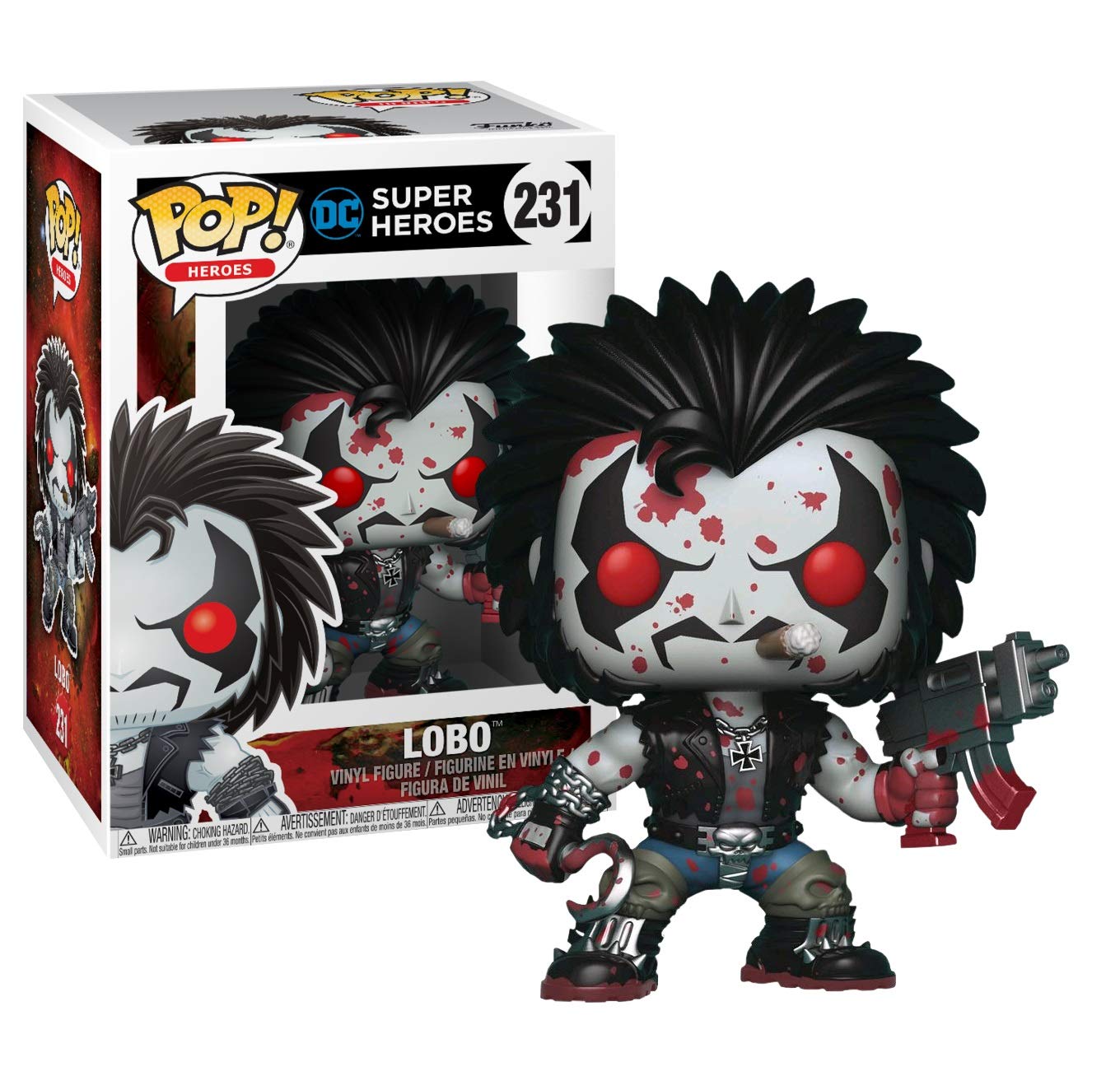 Funko Pop! Heroes: DC Heroes Lobo (Bloody Version) Vinyl Figure