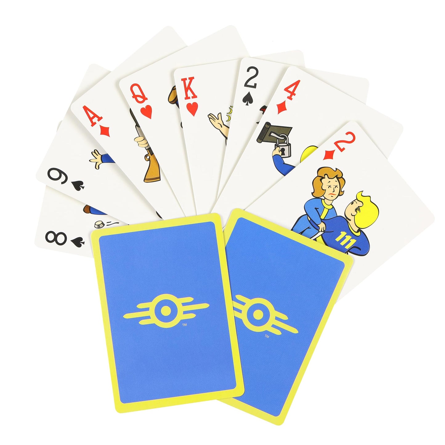 JUST FUNKY Fallout Vault Boy Playing Cards Vault-Tec Corporation Design 52 Count Deck
