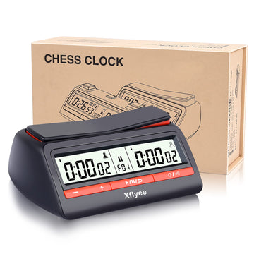 [2023 New] Xflyee Chess Clock - Digital Chess Timer, Available for Portable Timer for Board Games and Chess with Bonus and Delayed Countdown Function