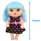Cuddle Kids: 11" Yummy Hearts Dolls - 2 Pack Hard Body Dolls, Brush Their Blue & Pink Hair w/The Included Combs, New Adentures, Toddler & Kids Age 2+