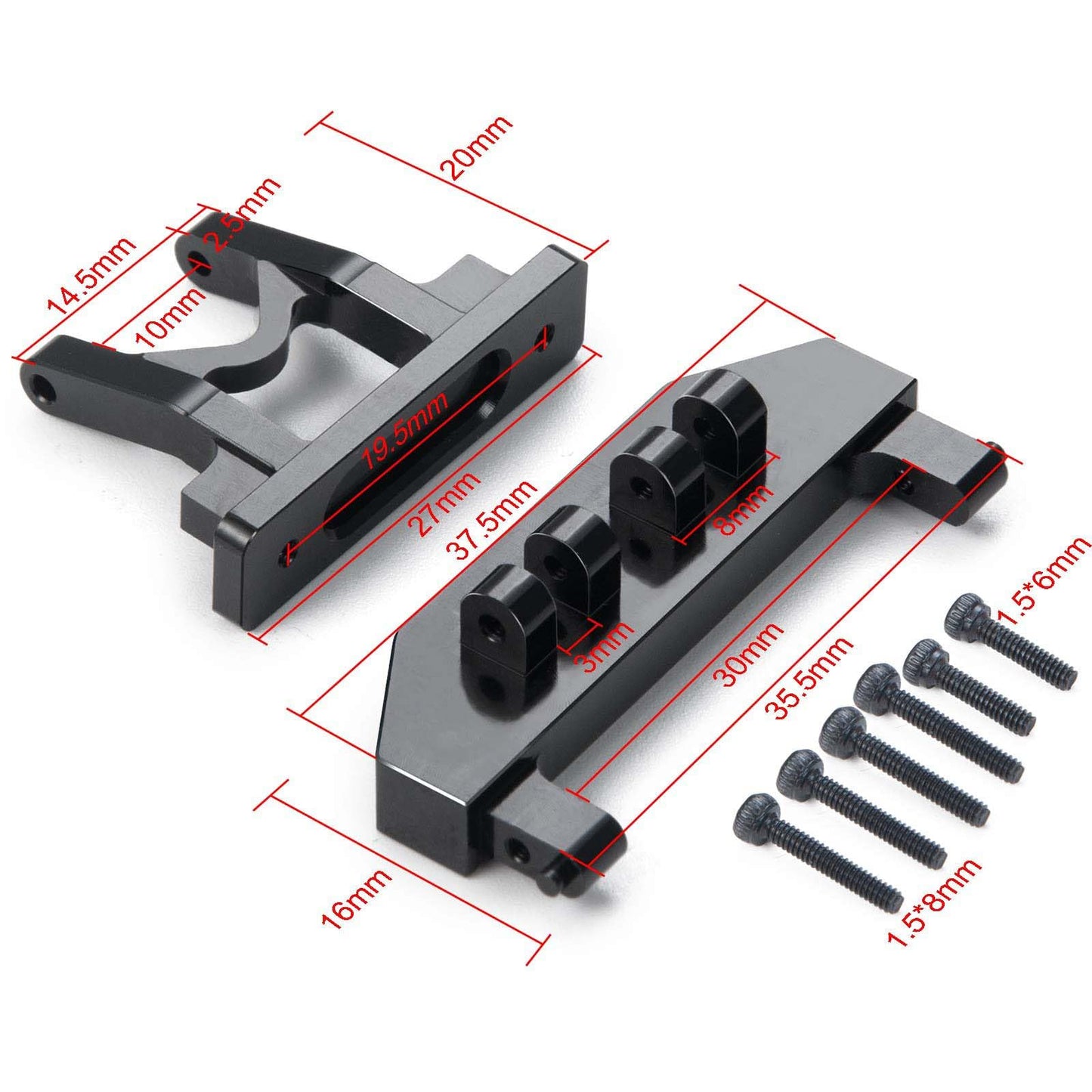 KEAcvise Metal Rear Body Shell Mount, Compatible with Axial SCX24